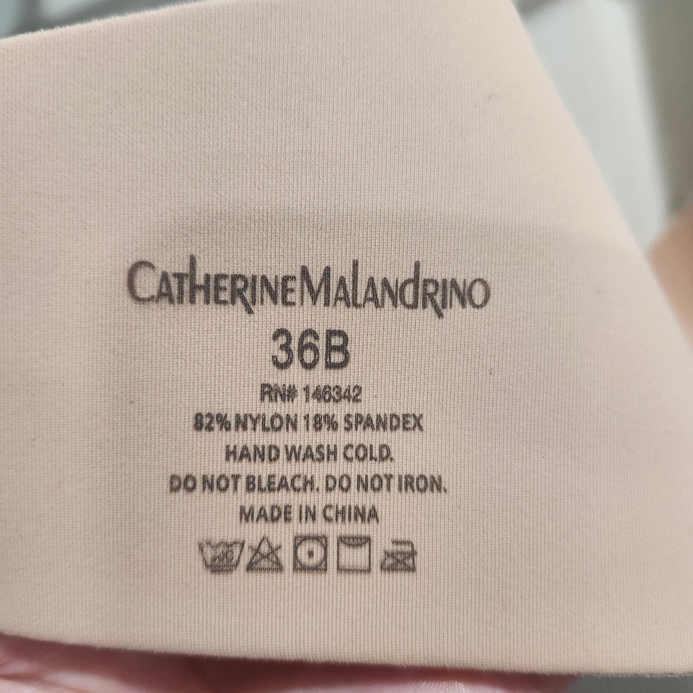 Catherine Malandrino Nude Push Up Bra Wireless Seamless Beige 36B RN146342 - Picture 6 of 8